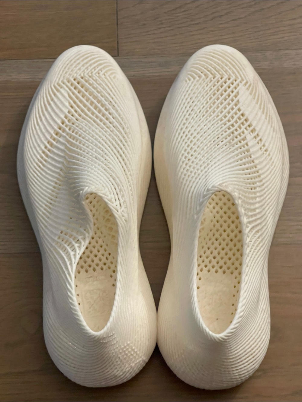 adidas 3D-Printed Climacool slip-ons in Off White